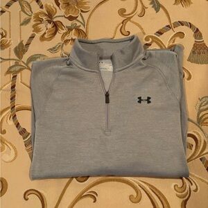Under Armour 1/4 Zip pullover Grey size Large. Excellent Condition!